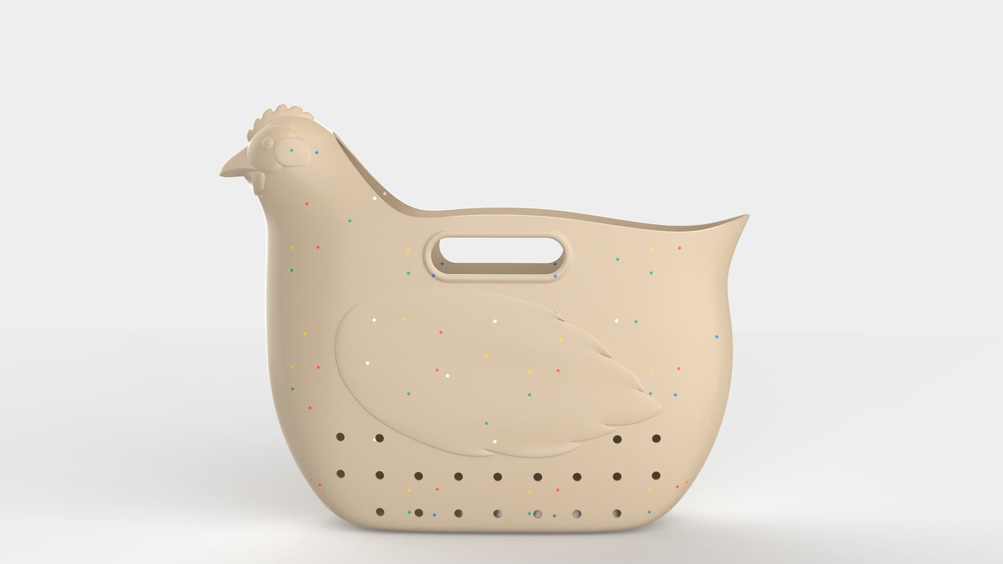 Hefty Hen Egg & Garden Bag, Tan