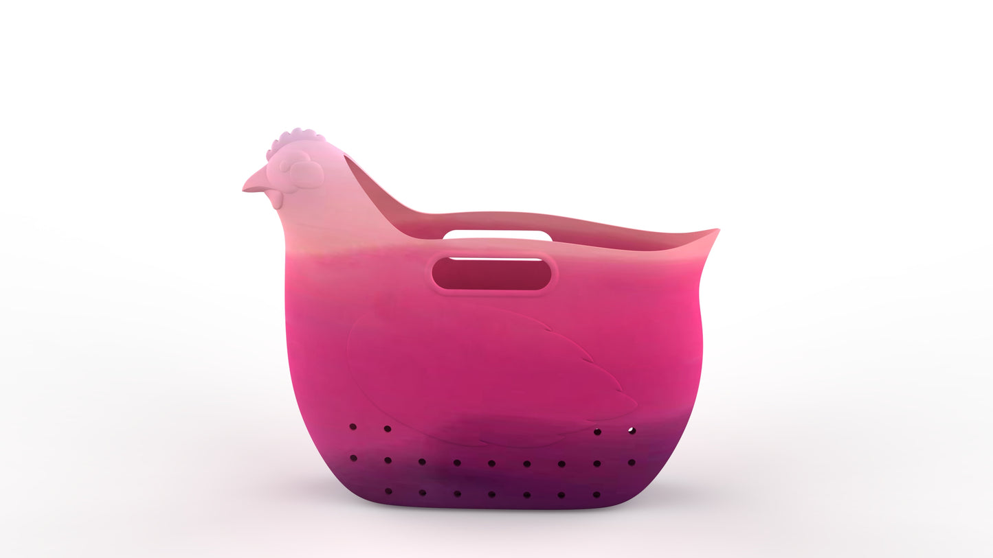 Hefty Hen Egg & Garden Bag, Very Berry Pink