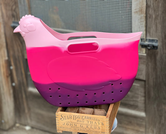 Hefty Hen Egg & Garden Bag, Very Berry Pink