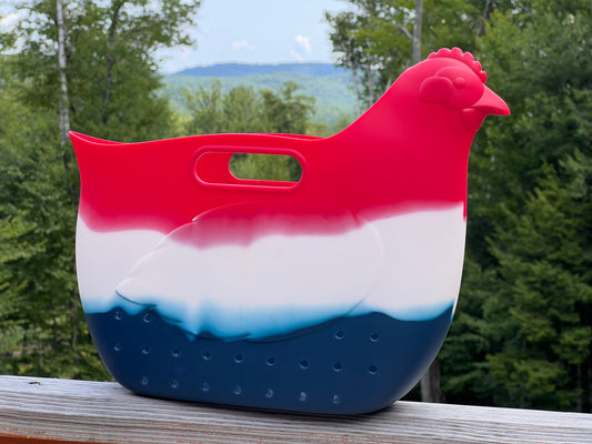 Hefty Hen Egg & Garden Bag, Red, White, & Blue