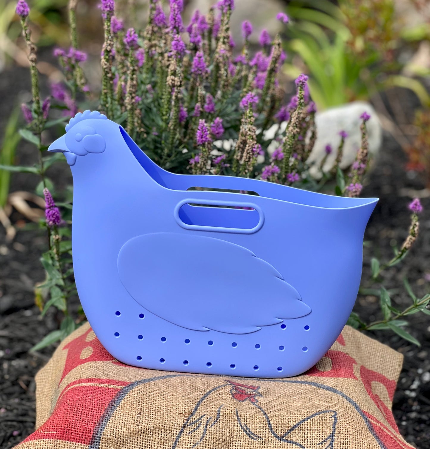 Hefty Hen Egg & Garden Bag, Periwinkle