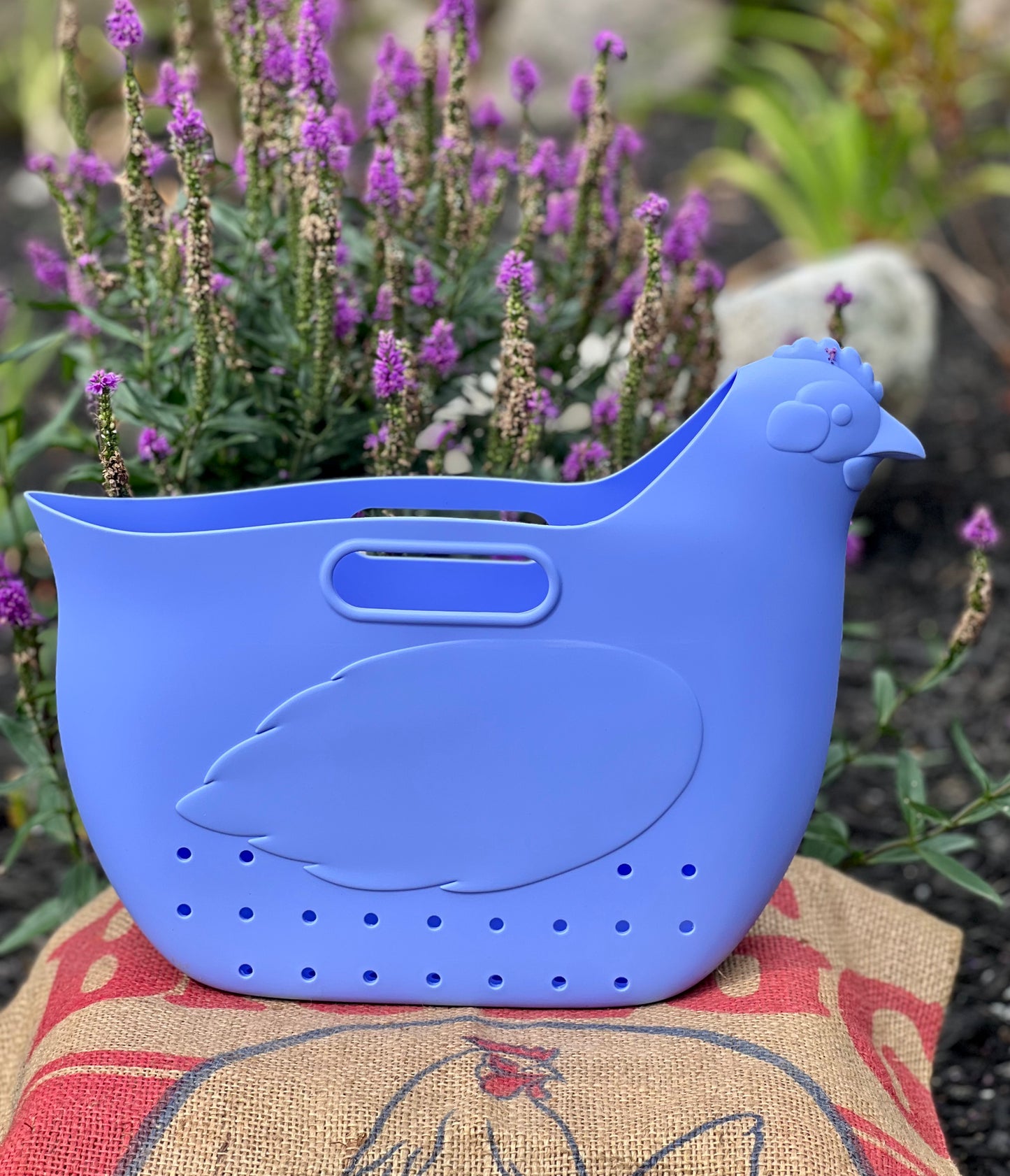 Hefty Hen Egg & Garden Bag, Periwinkle