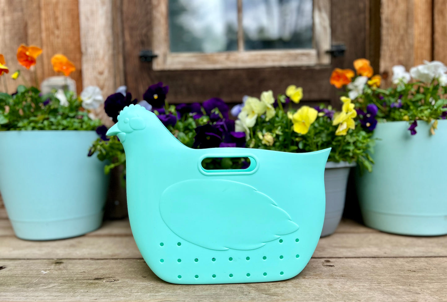 Hefty Hen Egg & Garden Bag, Seafoam – Henhouse Handbags