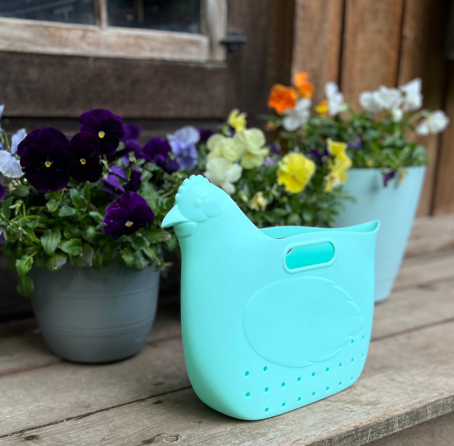 Hefty Hen Egg & Garden Bag, Seafoam