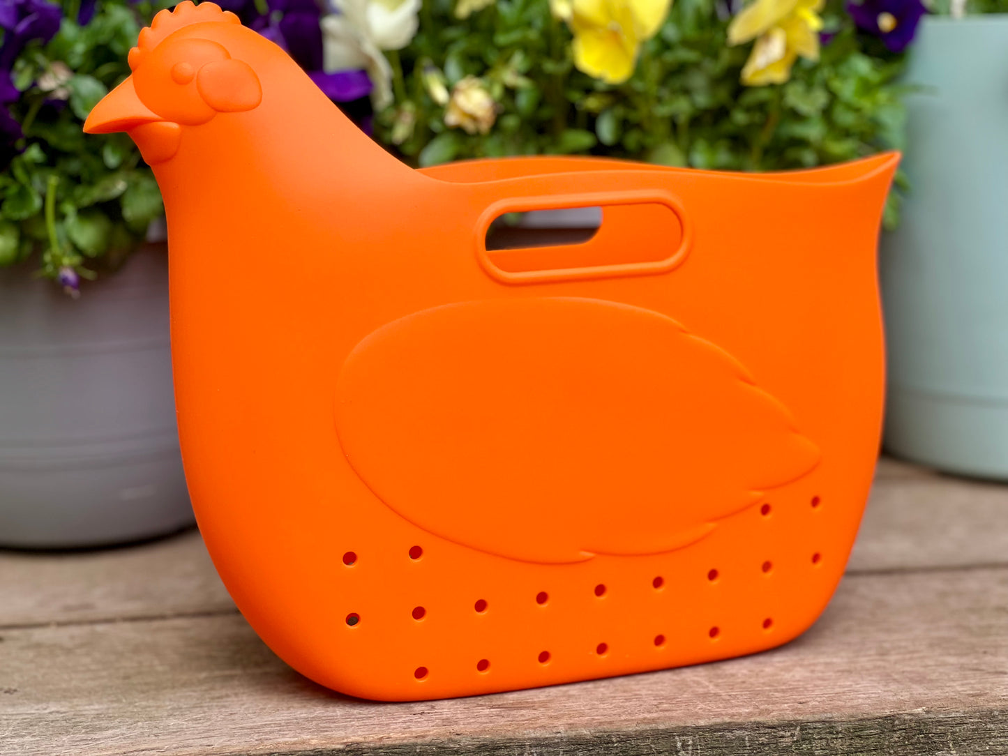 Hefty Hen Egg & Garden Bag, Orange