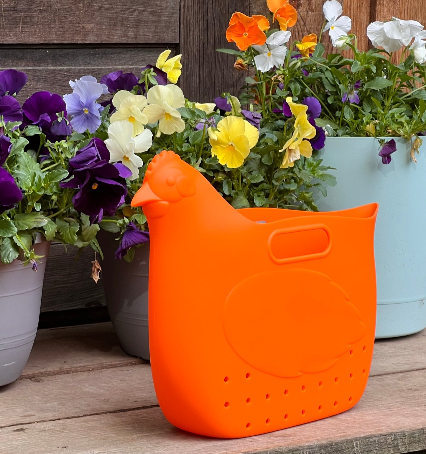 Hefty Hen Egg & Garden Bag, Orange